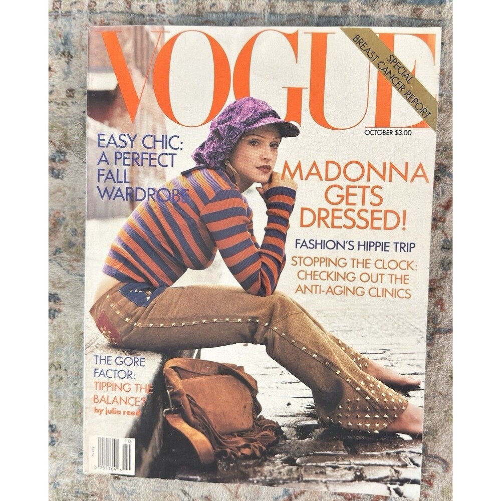October 1992 VOGUE Magazine Madonna, Norma Kamali, Steven Meisel READ AS IS